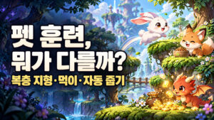 메이플 펫 훈련 스킬·자동 줍기 차이｜펫먹이·이동반경까지