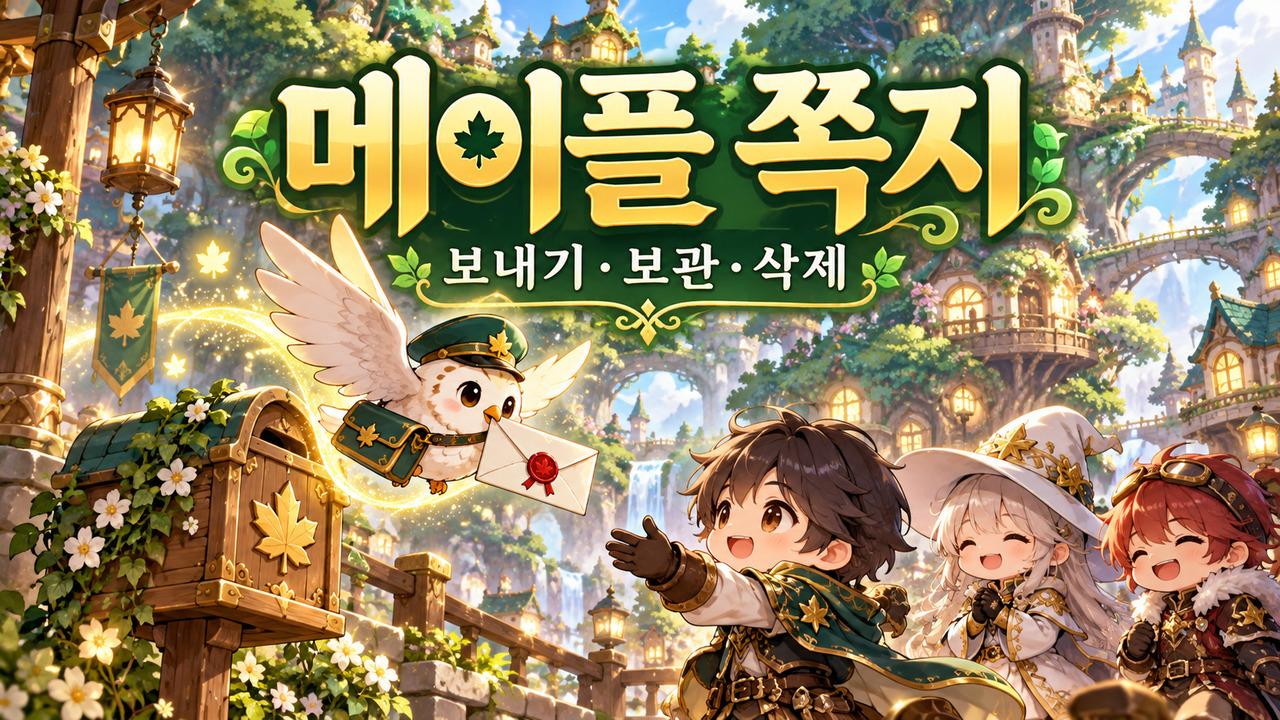 메이플 쪽지 보내기 / 100자·1만 메소·30일