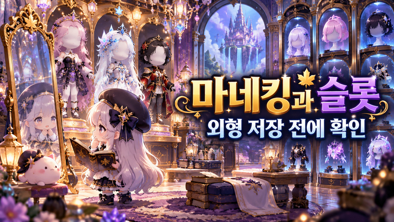 마네킹과 슬롯 — 외형 저장 전에 확인