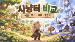 메이플 사냥터 비교 방법｜레벨·포스·원킬·시간당 경험치