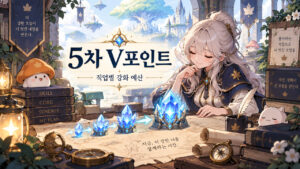 5차 V포인트 직업별 필요량 — 보스·사냥 목표와 젬스톤 비용